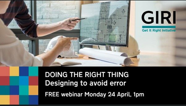 Featured image for “WEBINAR – Doing the Right Thing – Designing to Avoid Error”